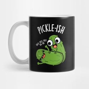 Picklish Ticklish Funny Pickle Puns Mug